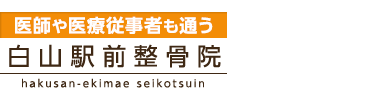 文京区の整体なら「白山駅前整骨院」ロゴ